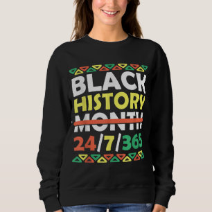 Svarta historikmånad 24 7 365 svart Pride afrikans T Shirt