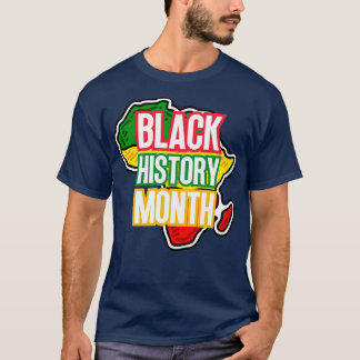 Svarta historikmånad karta 1 t shirt