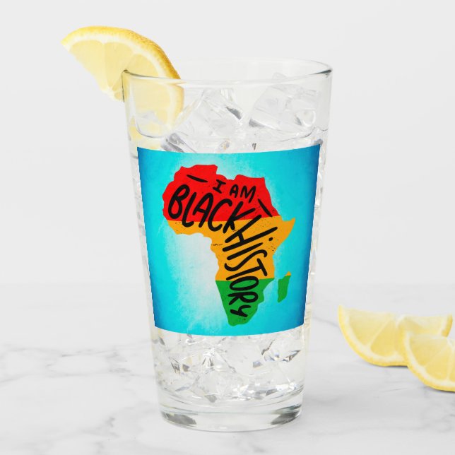 Svarta historikmånader - JAG ÄR SVART HISTORIA Glaskopp (Framsida Ice)