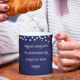 Svarta historikmånader - Kaffe Mugg - citat