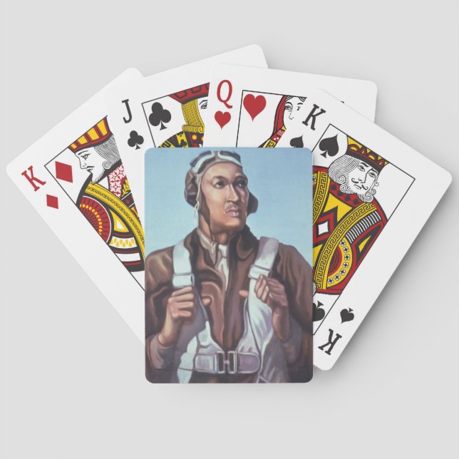 Svarta historiska ikoner: Flygare från andra värld Casinokort (Baksidan)