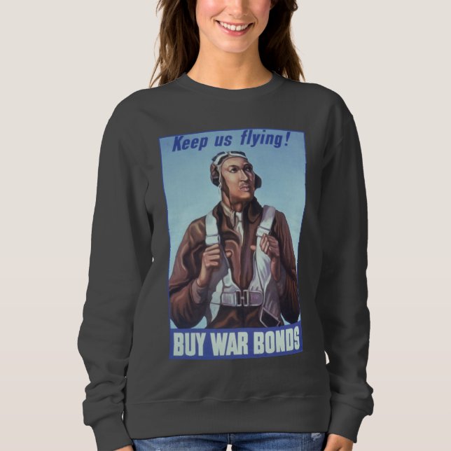 Svarta historiska ikoner: Flygare från andra värld T Shirt (Framsida)
