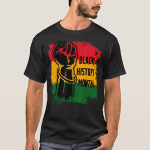 Svarta historiska månaden BHM Afrikas För manar kv T Shirt