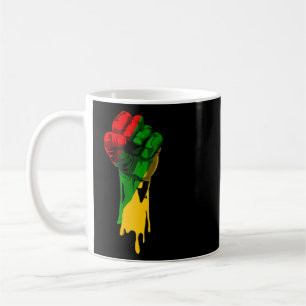 Svarta historiska månaden Fist Black Power African Kaffemugg