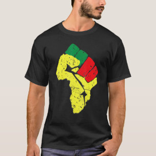Svarta historiska månaden Fist Black Power African T Shirt