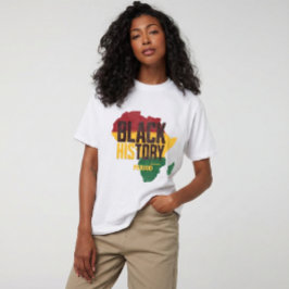 Svarta historiska period kulturella supportrar Vin T Shirt