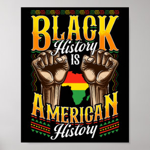 Svarta historiska t-shirts Svart historia är ameri Poster