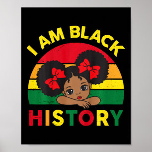 Svarta historiska tröjor Små flickor Jag är Bla Poster