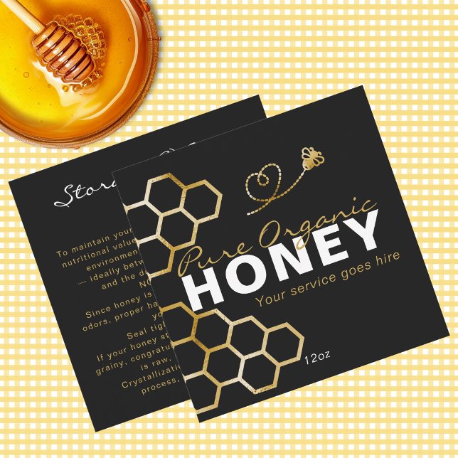 Svarta honungsbin Bikakans Produktvårdsinsats  (Black Honey Bees Honeycomb Product Care Insert)