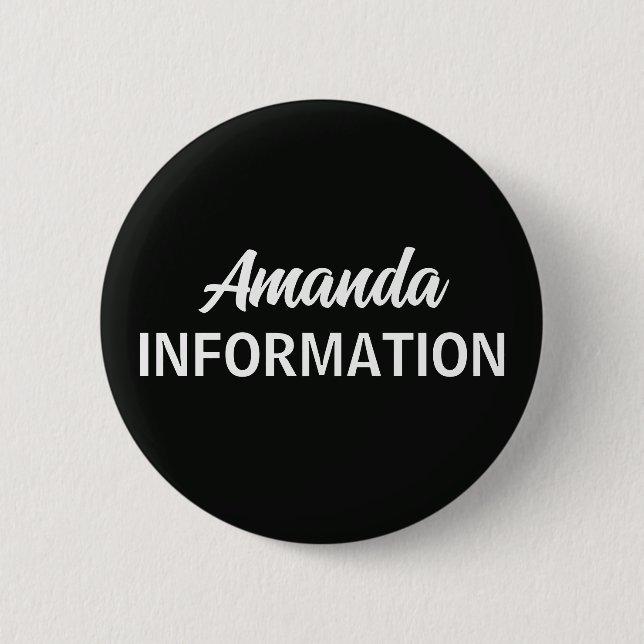 Svarta informationsvolontär  knapp (Framsida)
