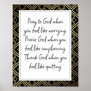 Svarta, inspirationerande livsuppföljning citerar  poster