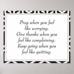 Svarta inspirationskampanjcitat för Livet Encourag Poster