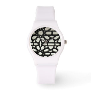 Svarta Järn Grind Armbandsur