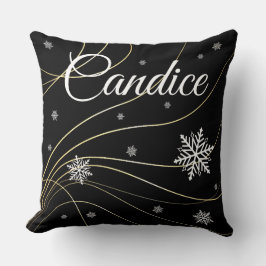 Svarta julkuddar vid stil. kudde