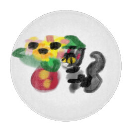 Svarta katt solrosor