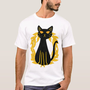 Svarta Kattedjur Skräck Halloween Barn T Shirt