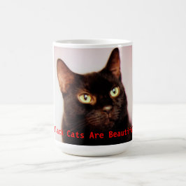 Svarta katter är den härliga muggen kaffemugg
