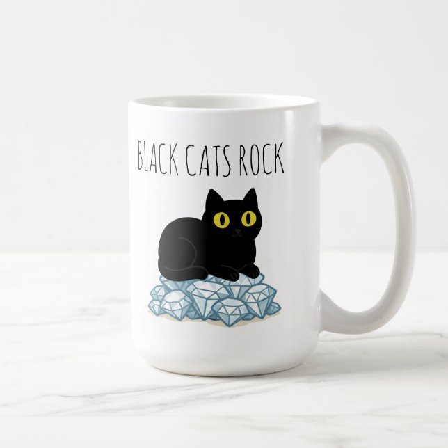 Svarta katter är fantastiska kaffemugg (Höger)