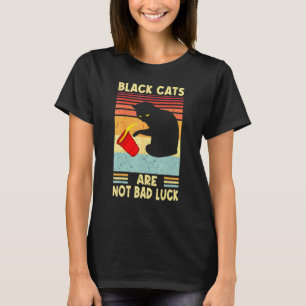 Svarta katter är inte otur på fars dag t shirt