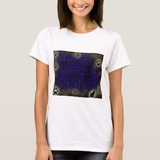 Svarta katter är kall t shirt