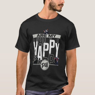 Svarta katter är min lyckopiller söta katter rolig t shirt