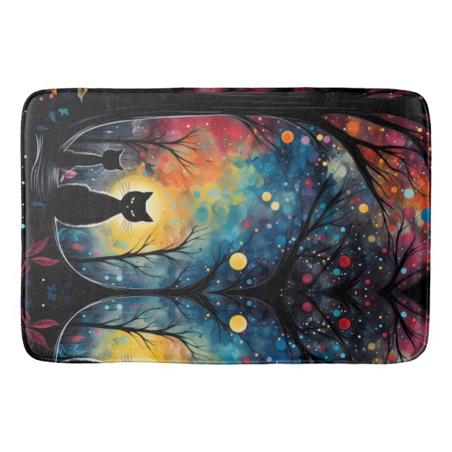 Svarta katter badrumsmatta (Framsidan)