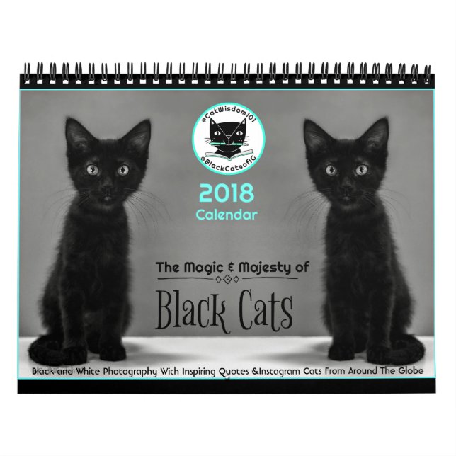 Svarta katter berättar all kalendern 2018 kalender (Omslag)