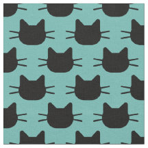 Svarta katter Design Fabric