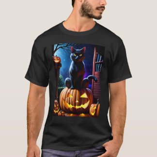 Svarta Katter Halloween - Halloween Katt på Jackol T Shirt