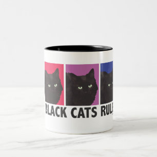 Svarta katter HÄRSKAR! Kaffemugg