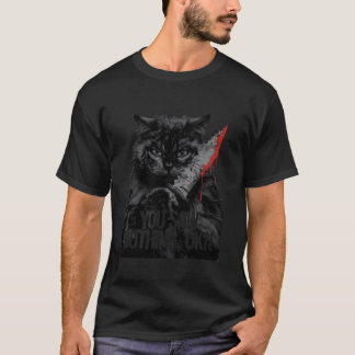 Svarta katter Horror Spooky Gothic Halloween Kattd T Shirt