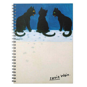 Svarta katter i Snö, Louis Wain Anteckningsbok