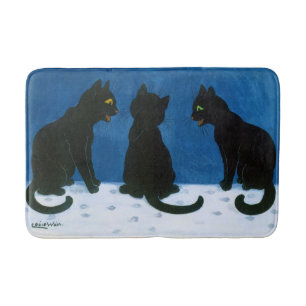 Svarta katter i Snö, Louis Wain Badrumsmatta
