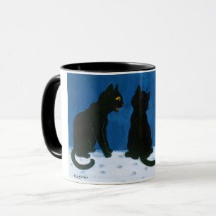 Svarta katter i Snö, Louis Wain Mugg