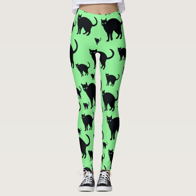 Svarta katter leggings (Framsida)
