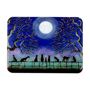 Svarta katter magnet "Nine Svan"