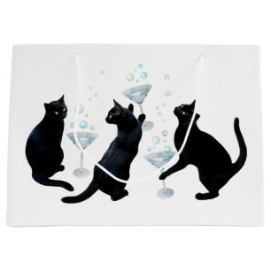 Svarta katter med Martinis Gift Bag