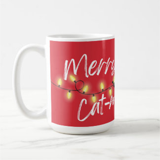 Svarta katter! Merry Cat-mas Kaffemugg