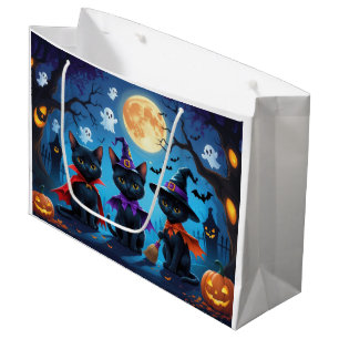 Svarta katter Pumpkin Halloween Funny