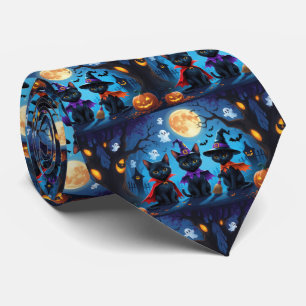 Svarta katter Pumpkin Halloween Funny Slips