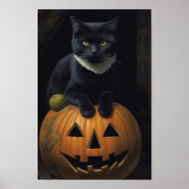 Svarta katter Pumpkin Poster