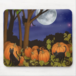 Svarta katter & pumpor Mousepad Musmatta