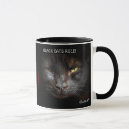 Svarta katter-regelkattnota mugg
