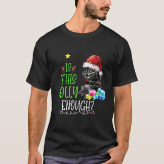 Svarta katter Santa hatt ful jul Katt Mamma Pappa T Shirt