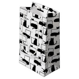 Svarta katter Sitta på bärbara datorer Mönster