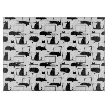 Svarta katter Sitta på bärbara datorer Mönster