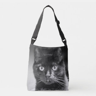 Svarta katter vaggar den crossbody handväskan axelväska