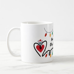 Svarta katter! Whiskers & jul Cheer! Kaffemugg