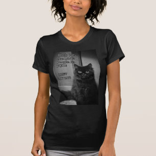 Svarta katterkärlek t shirt