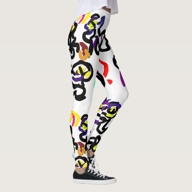 Svarta katters fest leggings (Höger)